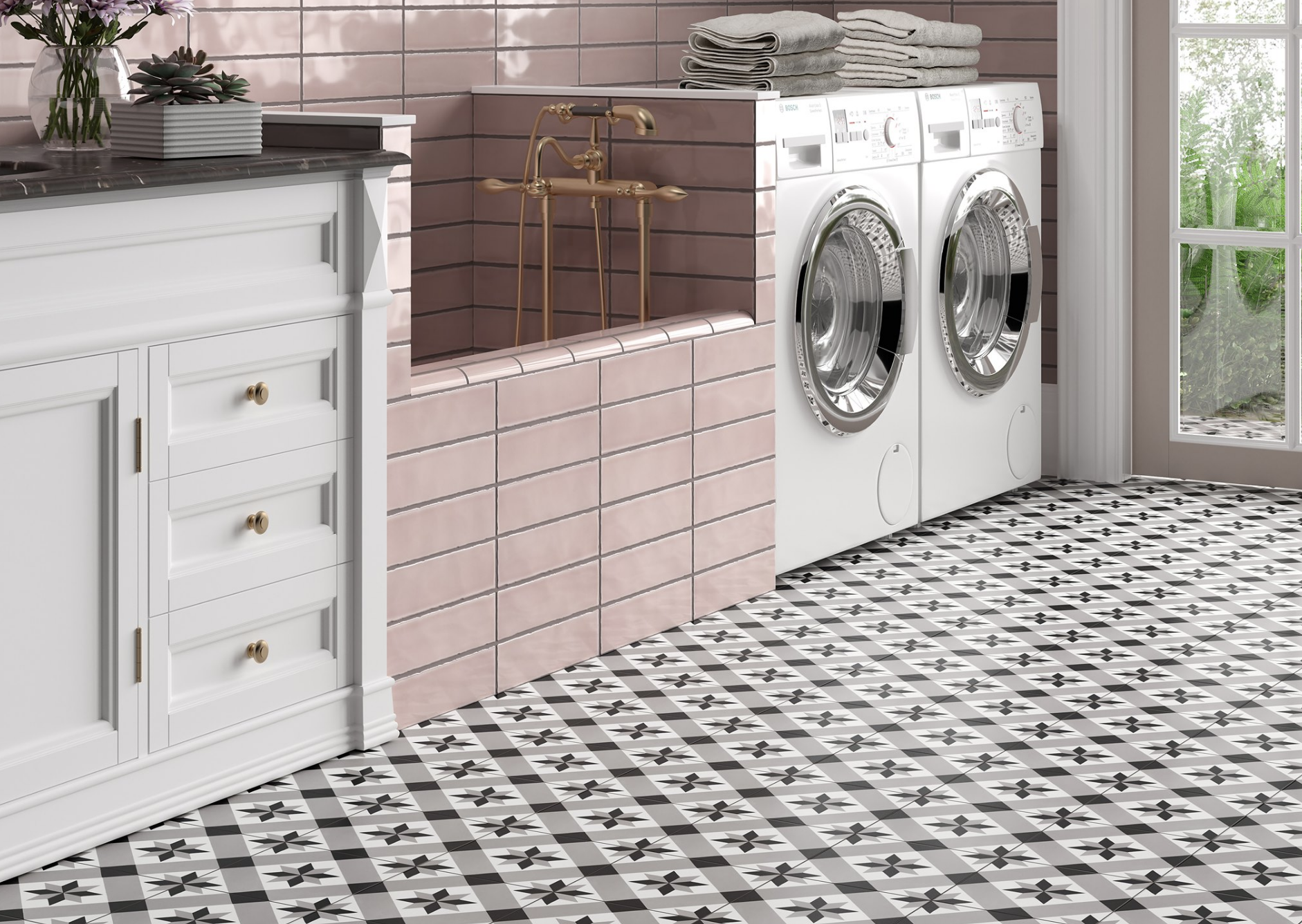 ジュガード14 RIPPLE CLEAR grey Ripple Clear Grey 11.75 x 11.75 | Elysium Tiles